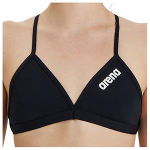 Arena - Women's Team Swim Top Tie Back Solid - Bikinitop, zwart