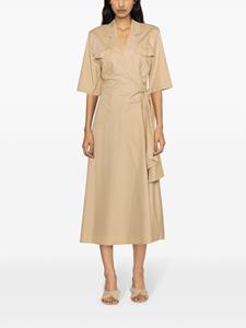 MSGM Midi-wikkeljurk - Beige