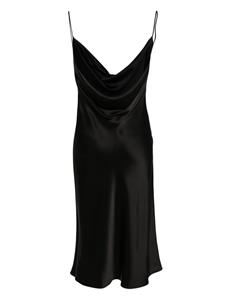 stellamccartney Stella McCartney Midi-jurk met col - Zwart