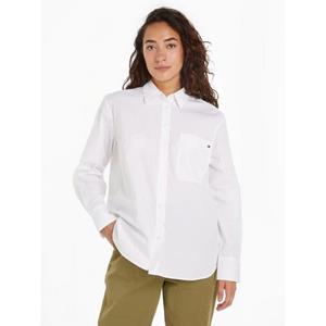 Tommy Hilfiger Overhemdblouse SOLID COTTON EASY FIT SHIRT