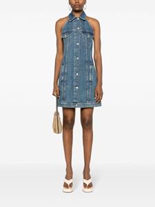 moschinojeans MOSCHINO JEANS Mini-jurk met logopatch - Blauw
