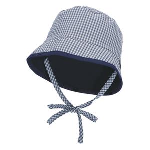 Sterntaler Omkeerbaar vissershoedje Vichy-ruitje marine