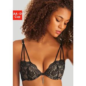 Lascana Push-up-bh met opvallend glitteraccessoire, sexy dessous