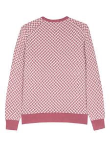 Drumohr intarsia-pattern jumper - Roze