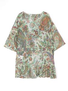 etrokids ETRO KIDS Jurk met paisley-print - Groen
