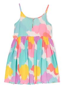 Billieblush Plissé jurk met print - Blauw
