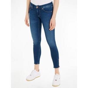 Tommy Jeans Skinny-fit-Jeans "SCARLETT LW SKN ANK ZIP AH1239", mit Lederlogopatch
