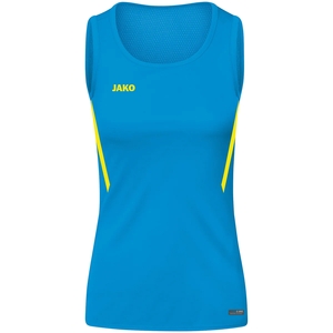 Jako Tanktop challenge blauw/fluogeel