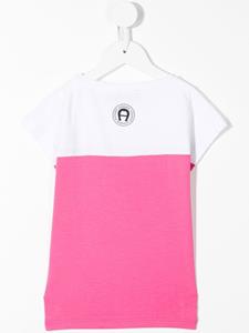 aignerkids Aigner Kids T-shirt met colourblocking - Wit