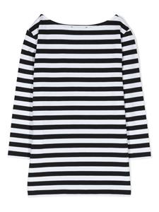 moschinokids Moschino Kids Gestreept T-shirt - Zwart