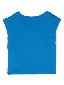 Billieblush heart-motif cotton T-shirt - Blauw