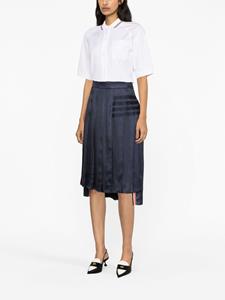 thombrowne Thom Browne Zijden plooirok - Blauw