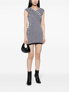 Balmain Off-shoulder mini-jurk - Blauw