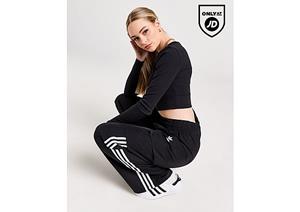 Adidas Originals 3-Stripes Wide Leg Cargo Pants - Black- Dames