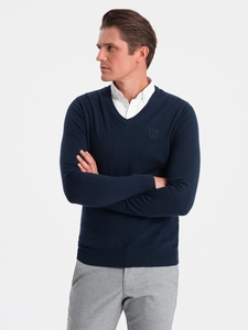 Ombre - Vaste Overhemd Kraag - Navy - Marino - Dunne Zomerse Kleding