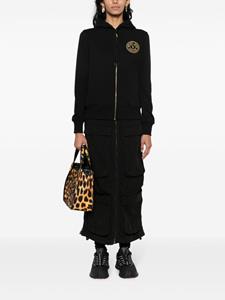 versacejeanscouture Versace Jeans Couture Hoodie met geborduurd logo - Zwart