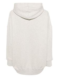 Autry Gemêleerde hoodie met geborduurd logo - Grijs