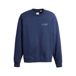 Men's Levis Relaxed Graphic Crew Neck Sweatshirt in Navy