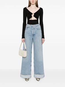 AGOLDE Dame jeans met wijde pijpen - Blauw