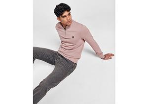 Fred Perry 1/2 Zip Sweatshirt - Pink- Heren