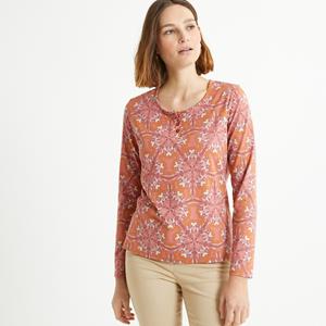 ANNE WEYBURN T-shirt met ronde hals en lange mouwen