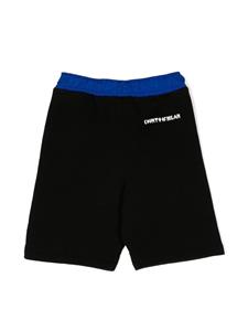 marceloburloncountyofmilankids Marcelo Burlon County Of Milan Kids Pixel Logo-print panelled drawstring shorts - Zwart