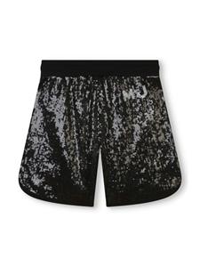 marcjacobskids Marc Jacobs Kids Shorts verfraaid met pailletten - Zwart