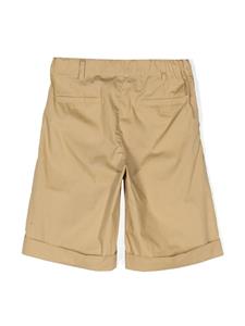 moschinokids Moschino Kids Chino shorts met verfspattenprint - Bruin