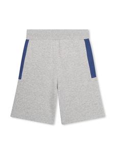 BOSS Kidswear Trainingsshorts met logoprint - Grijs