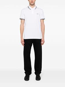 BOSS Poloshirt met logoprint - Wit