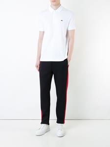 Lacoste poloshirt met logo en patch - Wit