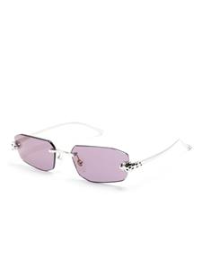 Cartier Eyewear Zonnebril met geometrisch montuur - Zilver