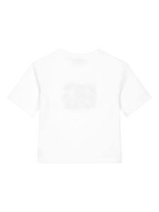 dolce&gabbanakids Dolce & Gabbana Kids Katoenen T-shirt met print - Wit