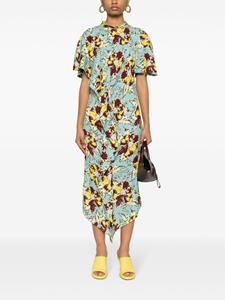 colville Midi-jurk met bloemenprint - Blauw