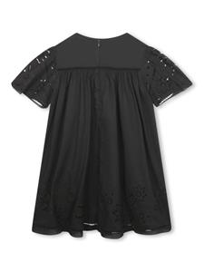 chloékids Chloé Kids Jurk met borduurwerk - Zwart