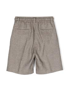 paolopecorakids Paolo Pecora Kids Shorts van linnenblend - Beige