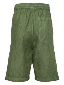 120%lino 120% Lino Shorts met trekkoord - Groen