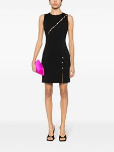 Chiara Ferragni rhinestone-embellished sleeveless dress - Zwart