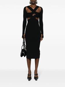 Dion Lee Harness midi dress - Zwart