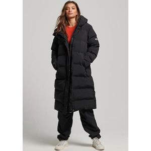 Superdry Steppmantel HOODED LONGLINE PUFFER JACKET Black