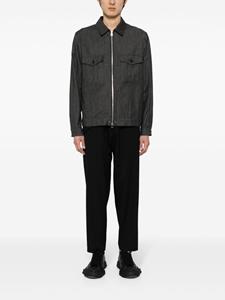 yohjiyamamoto Yohji Yamamoto Broek met toelopende pijpen - Zwart