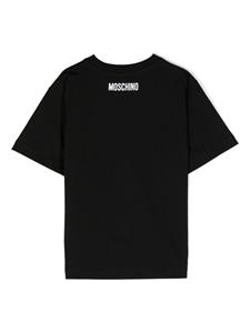 moschinokids Moschino Kids T-shirt met print - Zwart
