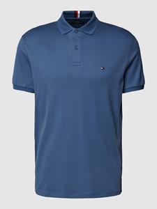 Tommy Hilfiger Regular fit poloshirt met labelstitching