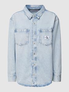 Calvin Klein Jeans Jeansblouse met drukknoopsluiting