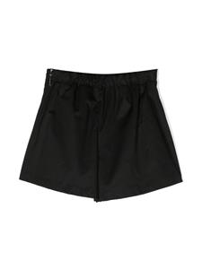msgmkids MSGM Kids Katoenen shorts met wijde pijpen - Zwart