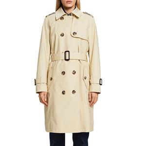 Esprit Lange trenchcoat met ceintuur