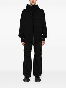 thomkrom Thom Krom Mid waist flared cargo broek - Zwart