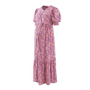 LA REDOUTE COLLECTIONS Lange zwangerschapsjurk, kasjmierprint
