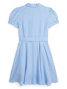 Ralph Lauren Kids Jurk met gingham ruit - Blauw