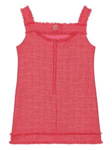 dolce&gabbanakids Dolce & Gabbana Kids Tweed jurk met A-lijn - Roze